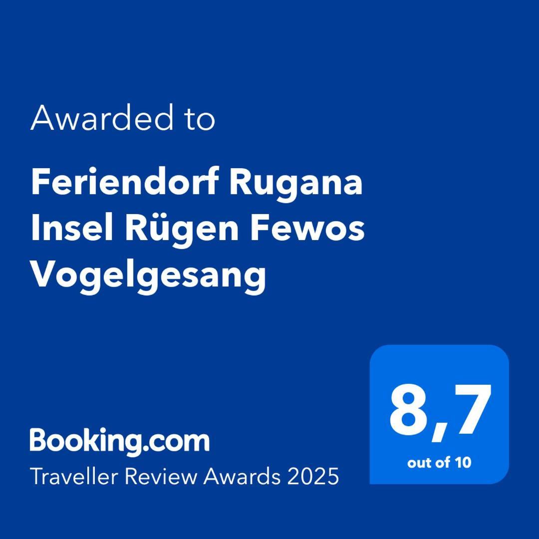 Feriendorf Rugana Insel Ruegen Fewos Vogelgesang Dranske Kültér fotó
